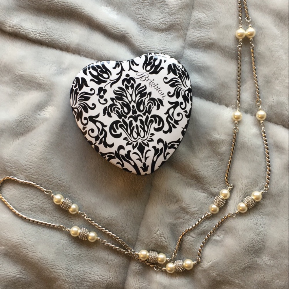 Brighton Long Chain Pearl Necklace